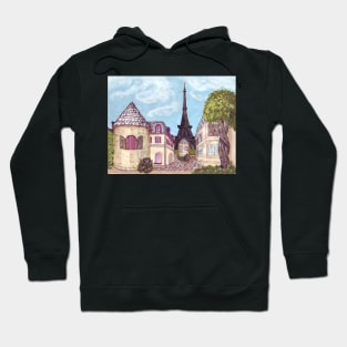 Paris Eiffel Tower Inspired Landscape Hoodie